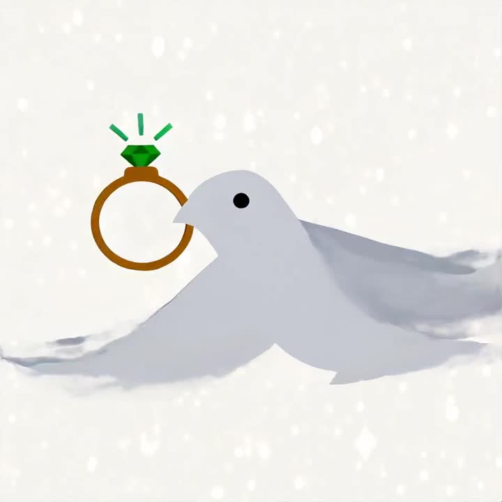 On the Wings of a Dove emblem